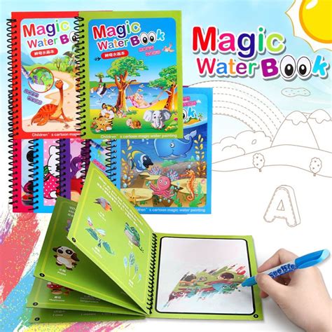 Let the power of water magic flow through you as you color these pages